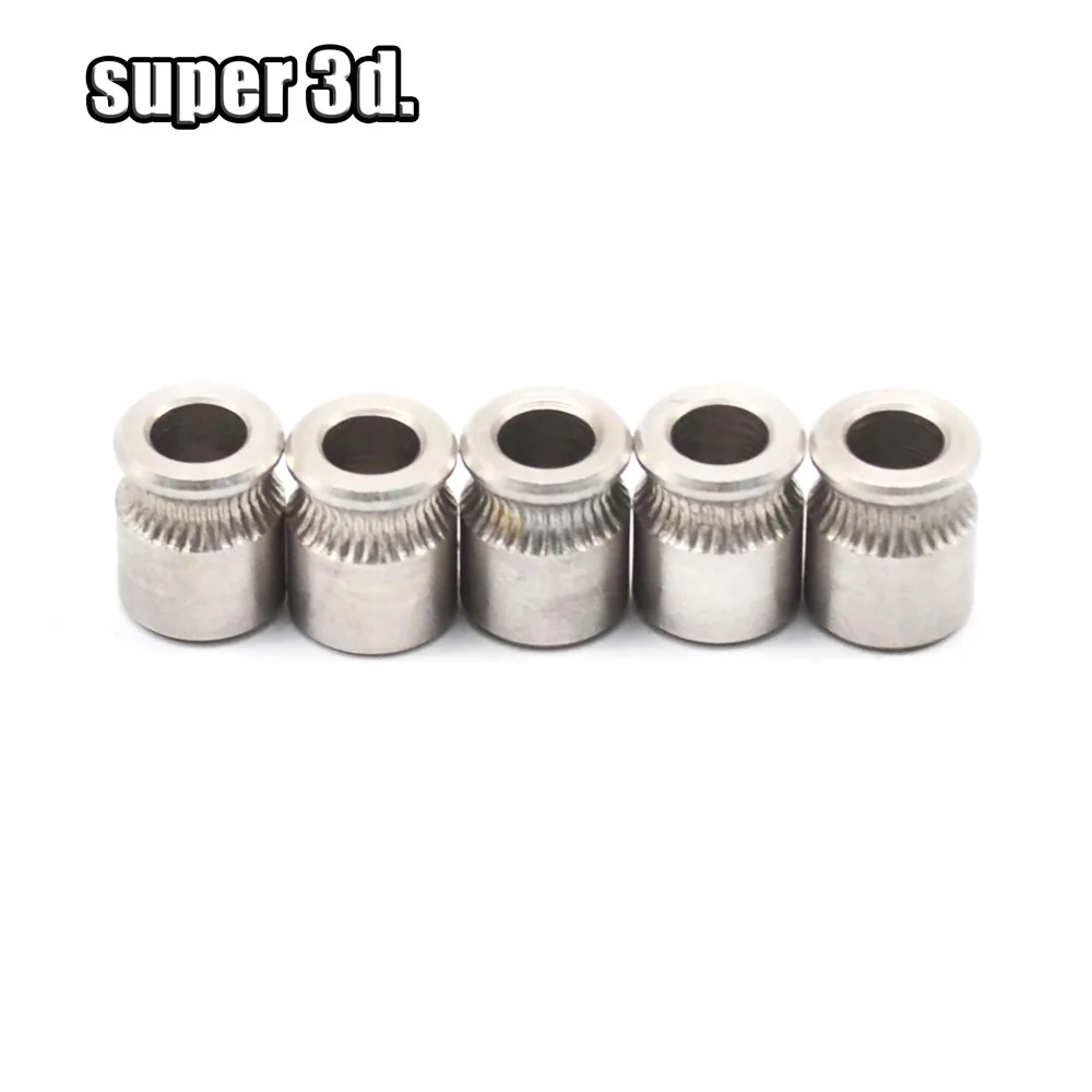 

2pcs 3D printer accessories MK8 Extruder Filament Drive Gear for 1.75mm/3.0mm Filament