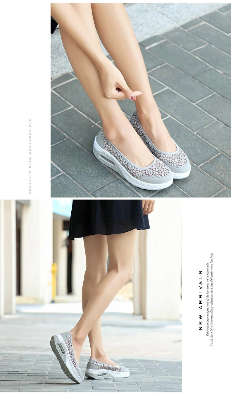 2019 Summer women flat platform shoes women breathable casual sneakers shoes slip on platform walking shoes for women (14)