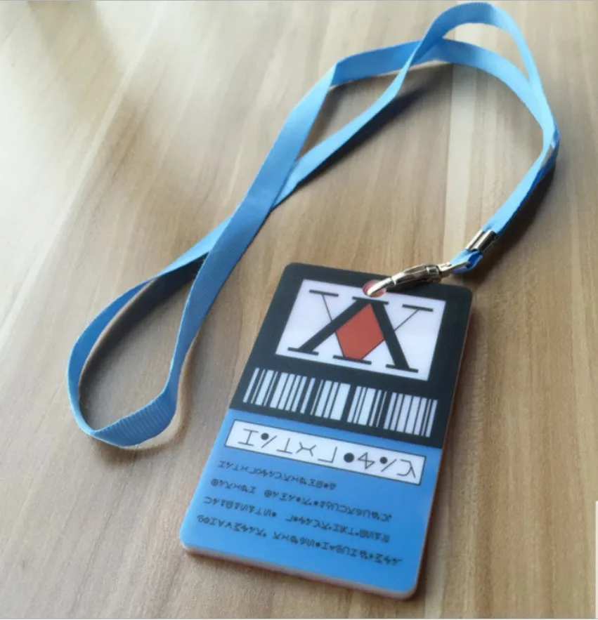 Hot HUNTERxHUNTER DXF Hisoka Bus IC card Cover Japanese Keychain Badge Holder