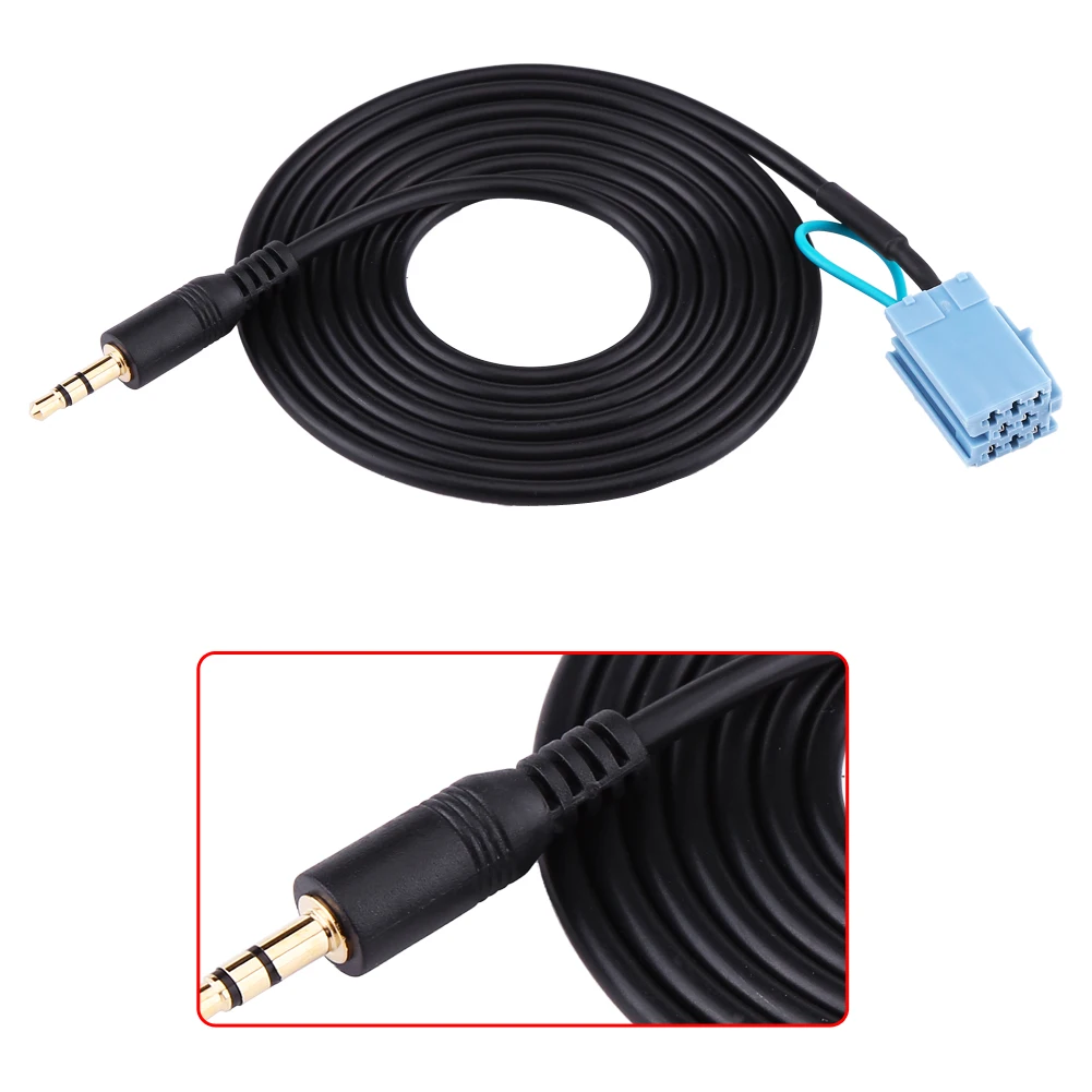 SOONHUA 3.5mm Plug Car AUX Audio Cable Adapter AUX Cables Plug And Play For Benz Smart 450