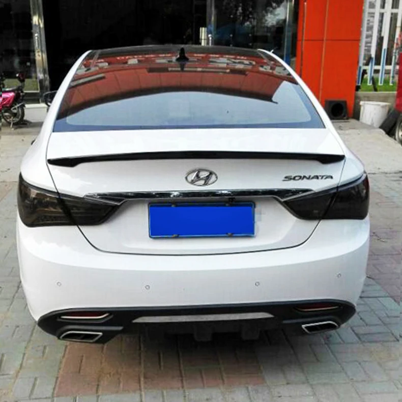 Для Hyundai Sonata Car Decoration 2011 2012 2013 АБС пластик краска цветной задний спойлер для