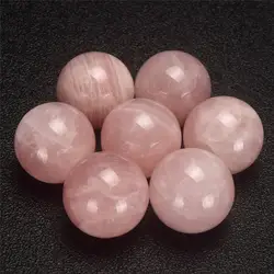 Хрустальные шары 2 шт. 30 мм натуральный розовый кварц ручной массажер Кристалл shperes Исцеление чакра рейки шары дома decotative