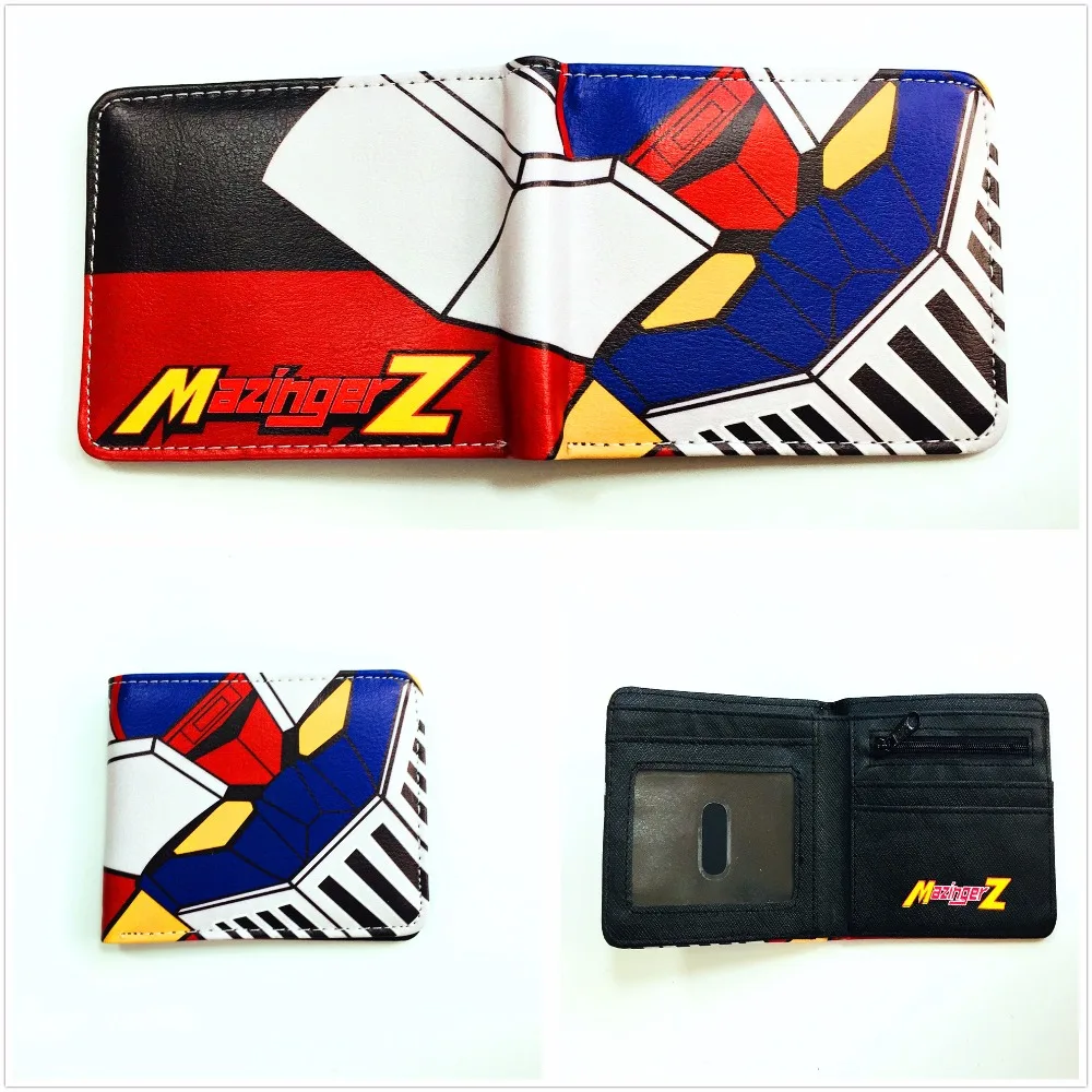 

New Arrivel Cartoon Anime Mazinger Z Wallets Gift Of Kids Bi-fold Short PU Card holder Purse W1071Q
