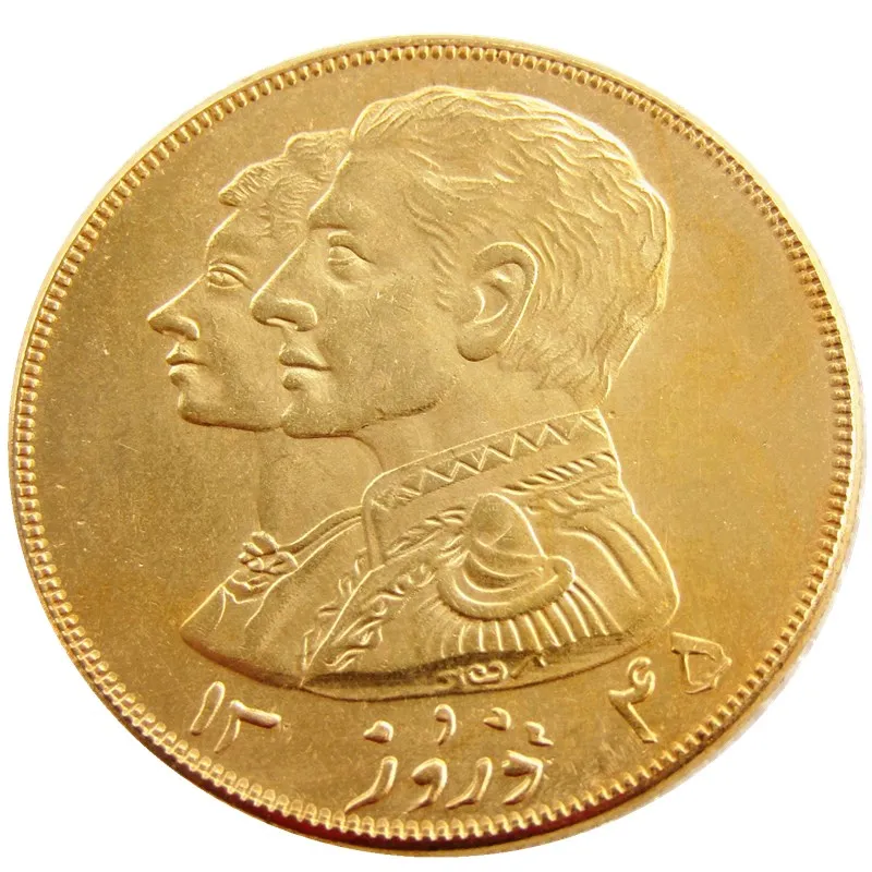

Tokens ( Iran ) Years 1338-1347 ( 1959-1968 ) Calendar Iranian - persian Gold plated Copy Coins