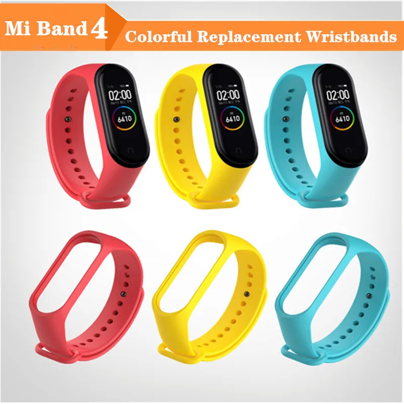 

ALANGDUO Straps for Xiaomi Mi Band 3 4 accessories pulseira replacement Silicone wriststrap For xiaomi mi4 bracelet Wristband