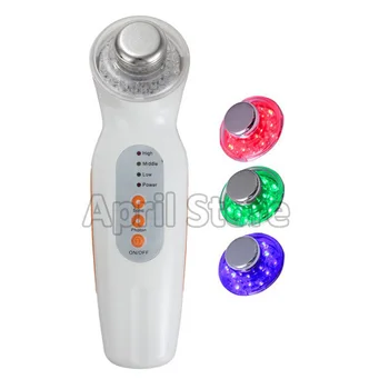 

Portable 3MHZ 3 Led Color Photon Massager Ultrasonic Facial Massager Skin Care Clean Electric Face Massage Beauty Equipment
