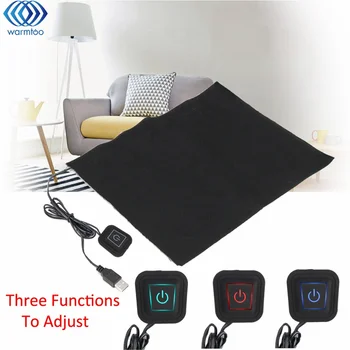 

5V USB Electric Clothes Heater Sheet Adjustable Temperature Winter Heated Gloves For Cloth Pet Heating Pad Waist Warmer Tablet