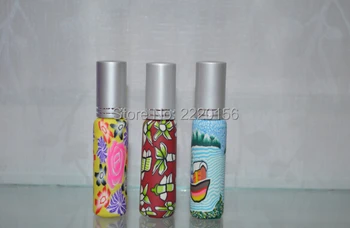 

Wholesale 100pcs/lot 6ml Spray Perfume Bottles Glass Polymer Clay Bottle Empty Small Refillable Atomizer Bottle