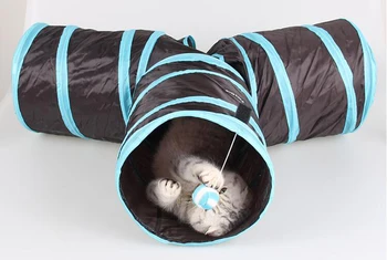 

3 Way Foldable Pet Rabbit Cat Dog Play&Exercise Tunnel foldable pets products cat accessories toys