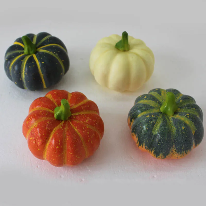

Artificial Pumpkin Lifelike Realistic Halloween Fake Pumpkin Artificial Vegetables Table Garden Home Decor props foam fruit