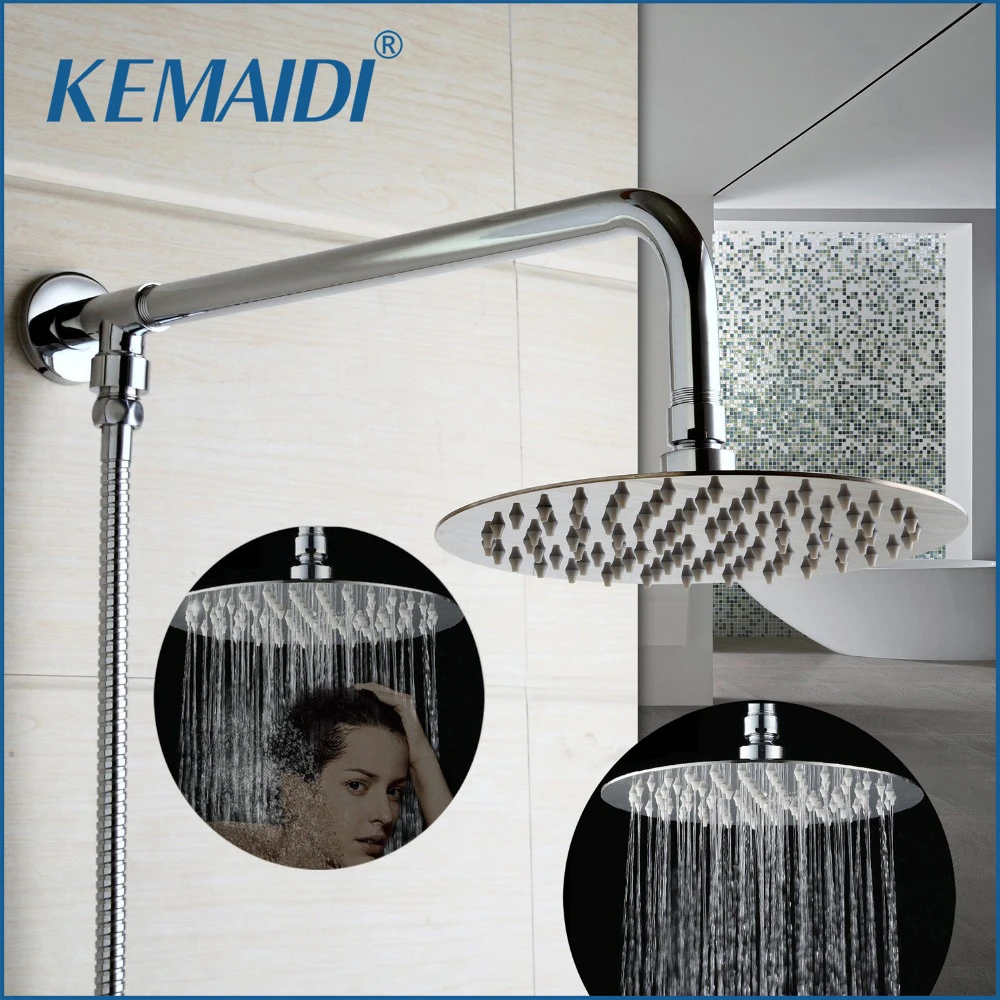 KEMAIDI Good Quality Bathroom Shower Set Wall Mounted Round Chrome