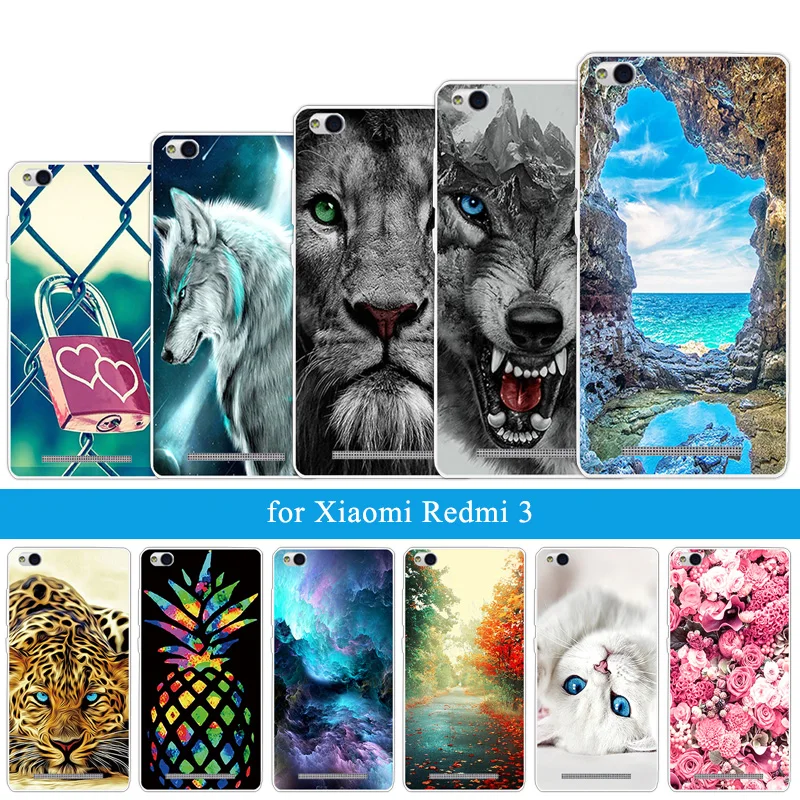 Мягкий ТПУ чехол для Redmi Note 5 6 Pro 4A 4X силиконовый телефона с волком полная защита 3 4