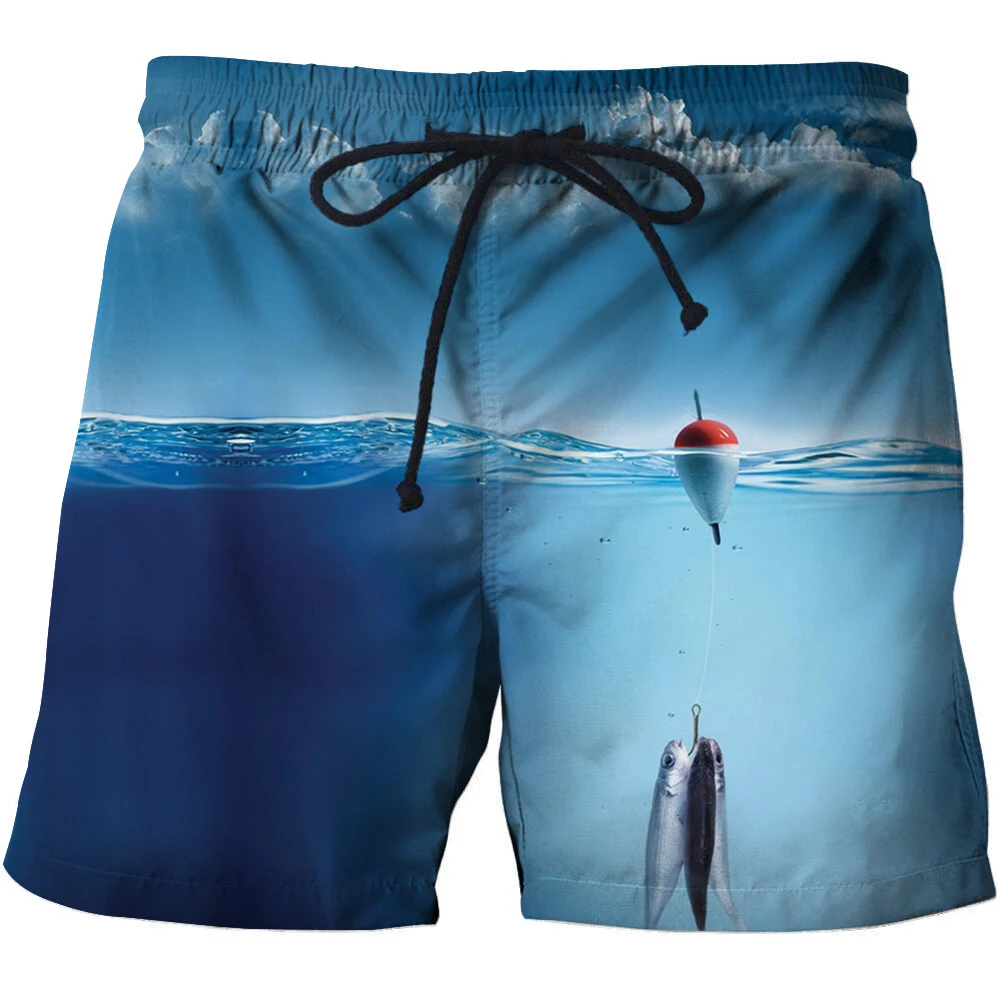 Пляжные штаны и шорты с 3D-принтом в стиле хип-хоп, удобные мужские шорты из чистого хлопка