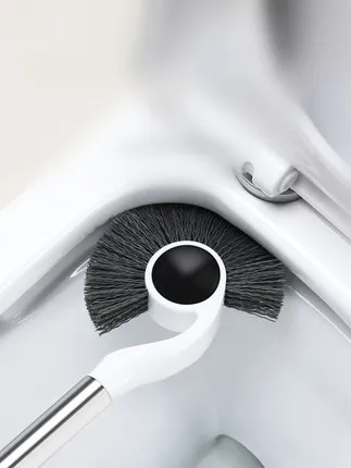 Bathroom Cleaning Brush Holder Stand Set Bathroom Accessories Stainless Steel Toilet Brush Kit Rest Room PET Soft