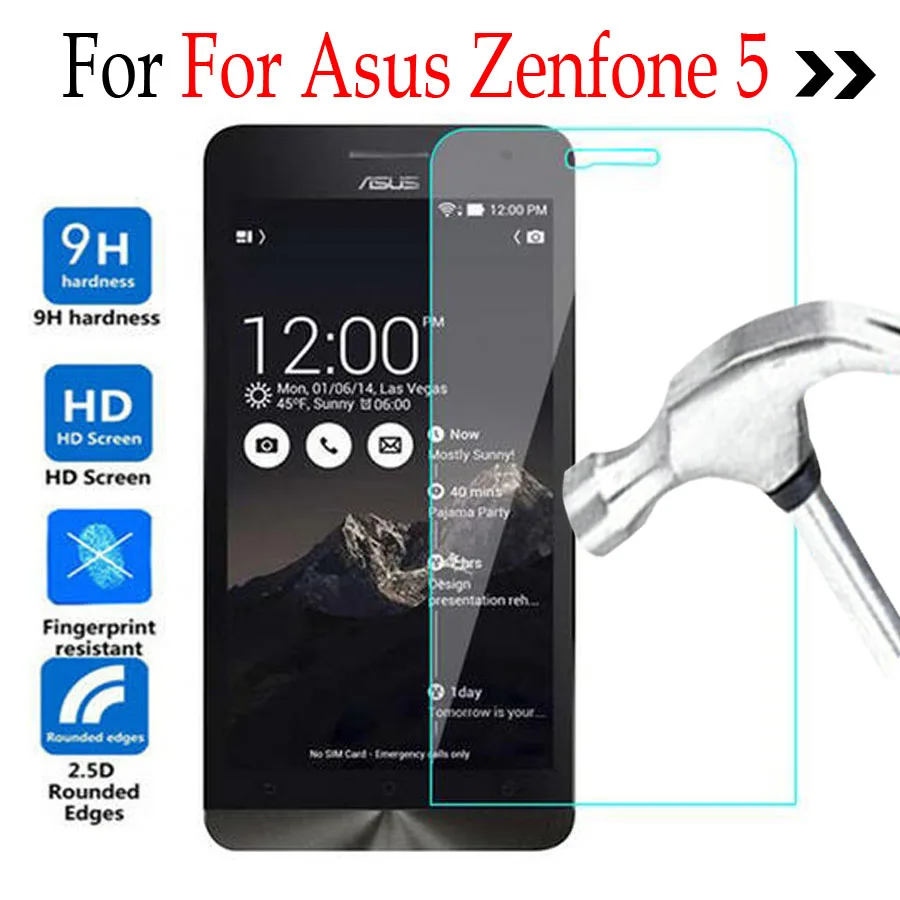 

For Asus Zenfone 5 zenfone5 A500CG A501CG Lite A502CG A500KL Premium Tempered Glass Screen Protector Cover Protective Film Case