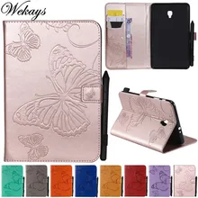 Wekays For Samsung Tab A 8.0 SM-T380 Cartoon Butterfly Leather Funda Case For Samsung Galaxy Tab A 8.0 2017 T380 T385 Cover Case