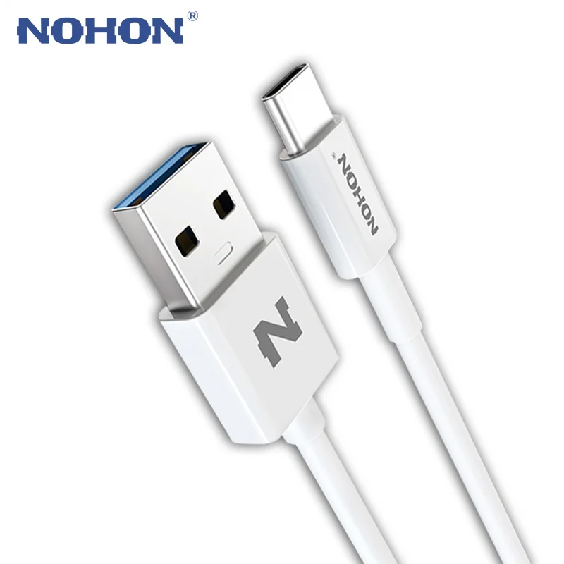 

Original NOHON USB 3.0 Type-C Cable Type C USB Cable 3A For Samsung Xiaomi Nokia LG MacBook Huawei Android Fast Charging Data