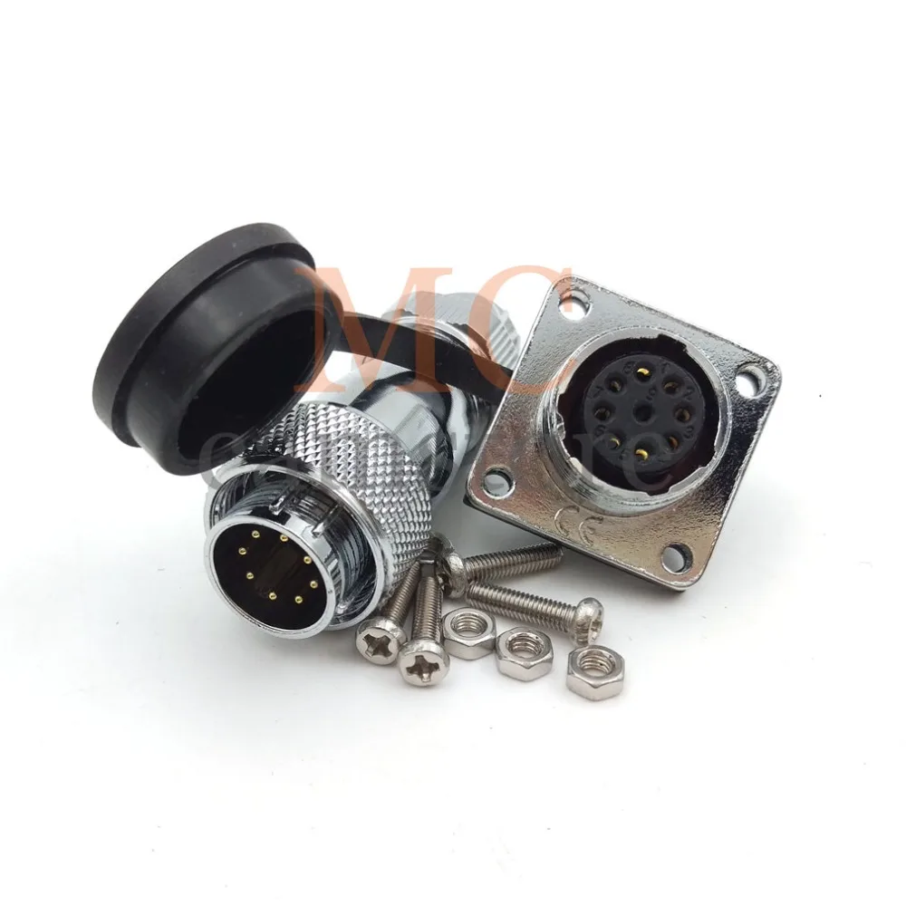 WS16 connector 8 pin Industrial Connector plug and socket Waterproof dust-proof 8wire Male female connectors | Обустройство дома