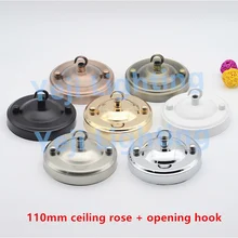 Винтаж 110 мм основание светильника с ретро античный потолок поднялся навес пластина E27 держатель лампы светодиодные лампочки фитинги люстры