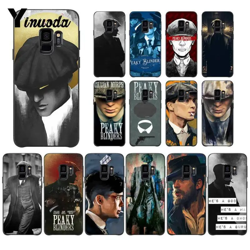 

Yinuoda Peaky Blinders TPU Black Phone Case Shell for Samsung Galaxy S7 S6 edge plus S5 S9 S8 plus case