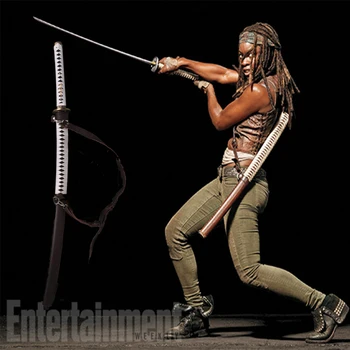

The Walking Dead Japanese Handmade katana samurai sword collection Folding steel Damascus Full Tong Sharp Hard Protagonist prop