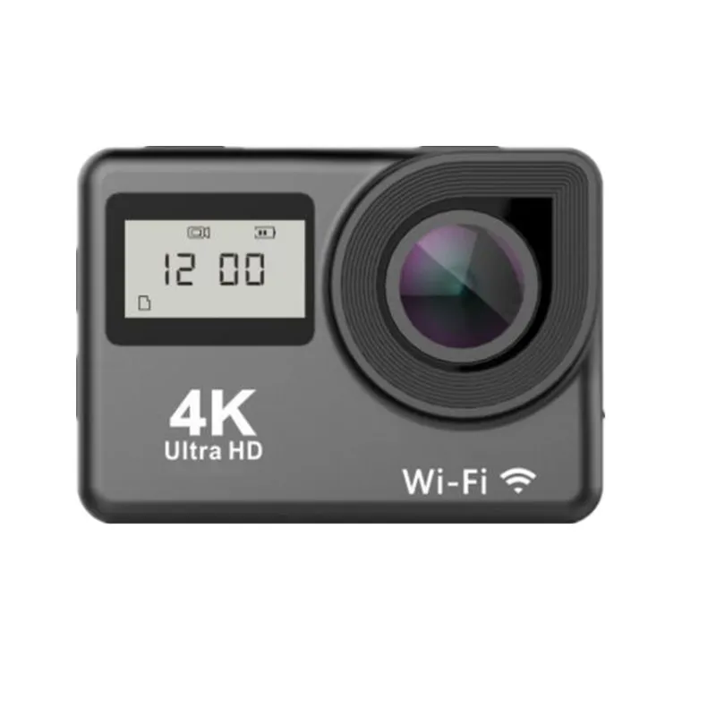 Наружная охотничья Экшн-камера Ultra HD 4K 30FPS wifi 2," экран мини шлем Подводный Водонепроницаемый Спорт DV камера поле лес - Цвет: Черный