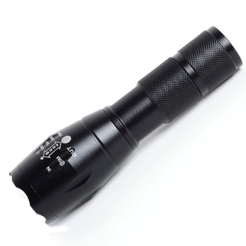 LED tactical flashlight torch 8000 Lumens XM L2 U3 Zoomable self