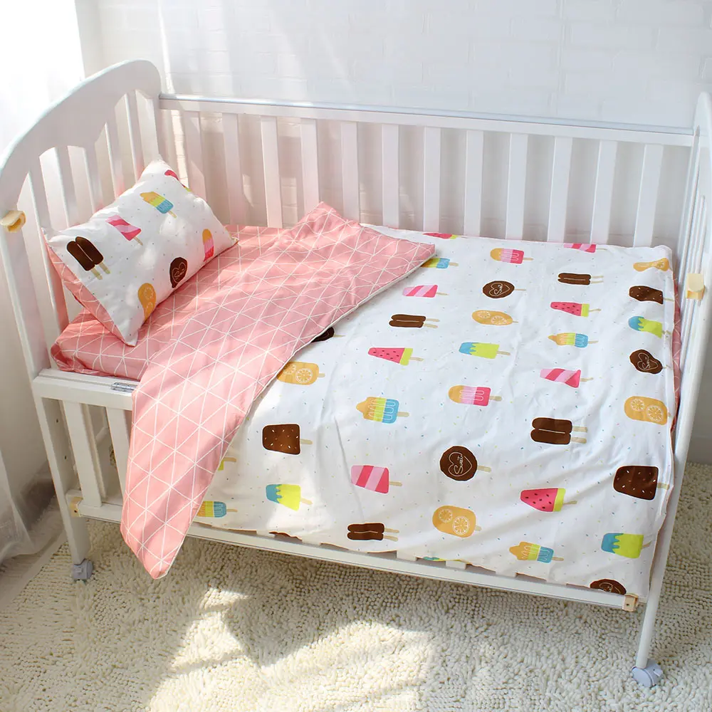 3 шт. Детский Комплект постельного белья из натурального хлопка|baby linen|cot setbaby cot set |