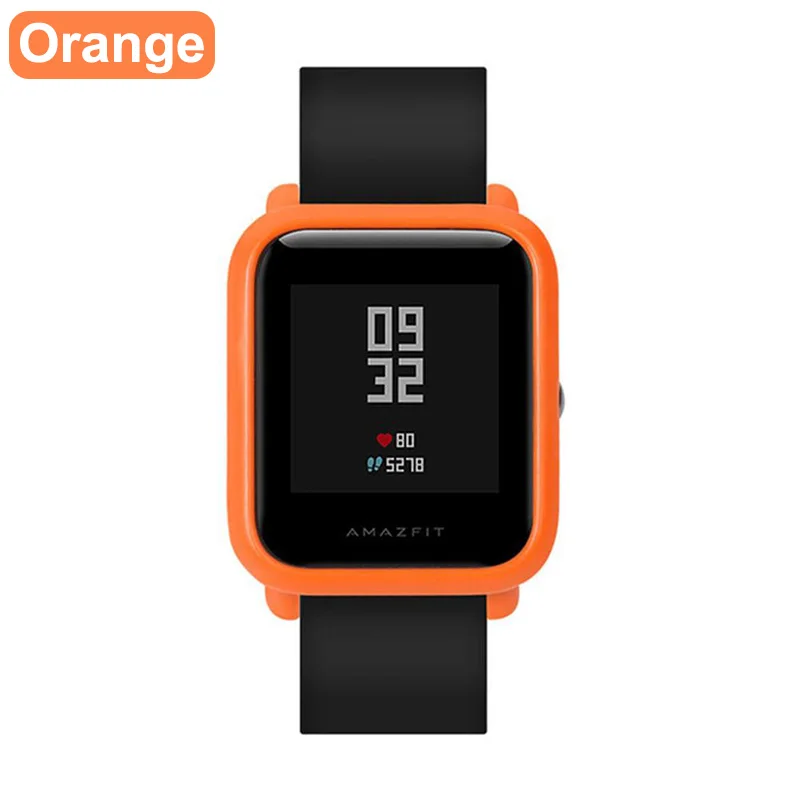 XShum Amazfit bip чехол протектор для Xiaomi amazfit bip аксессуары Бампер ТПУ Защита экрана защитный чехол - Цвет: Orange