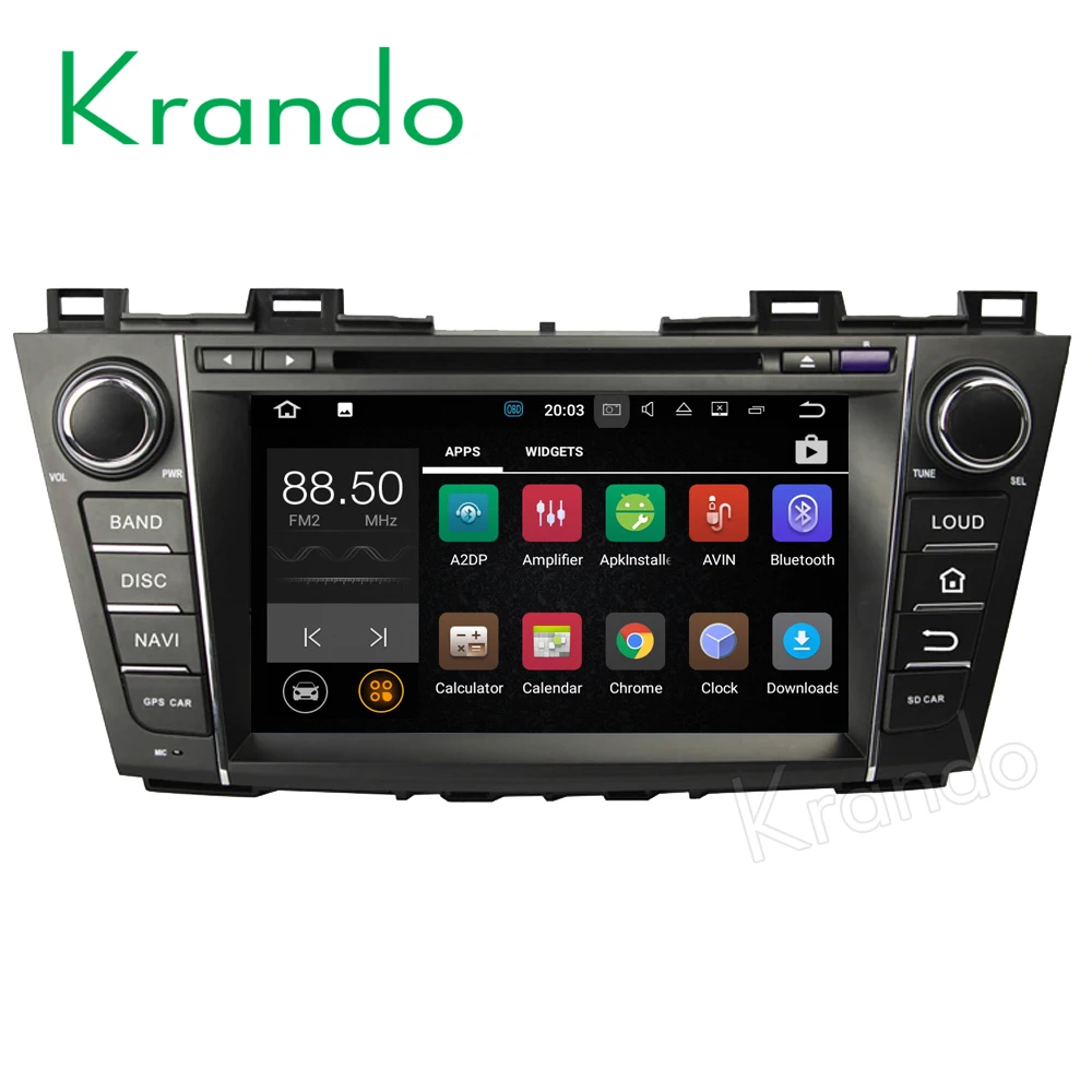 Krando 8 &quotAndroid 0 Автомобильная навигационная и мультимедийная система для Mazda 5 Premacy