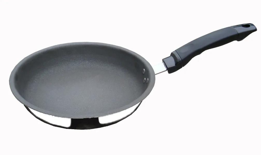 26CM Ceramic coating non stick Pan 6 layer composite stailess steel