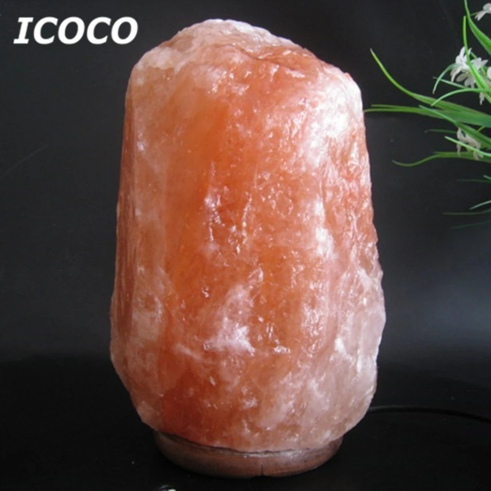 

Natural Hand Carved Crystal Salt Light Atmosphere Night Light for Bedroom Home Decor Birthday Xmas Gift Wholeale 2018 new