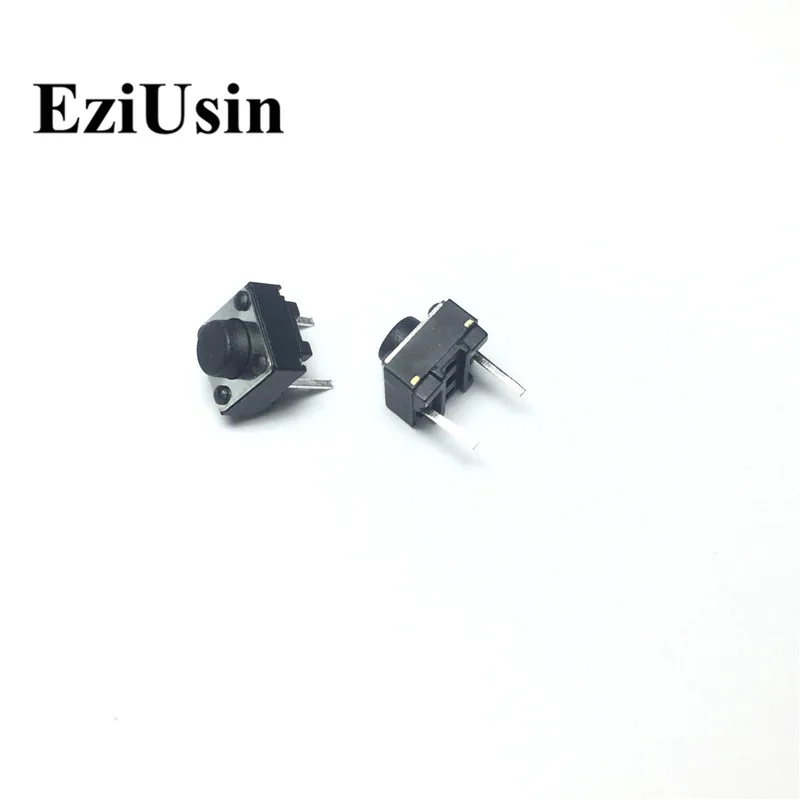 

EziUsin 6*6*5 Micro Switch Interrupteur 2 Pin In The Middle PCB Keyboard Light Mini Touch Button Keys DIY For Toys Maker