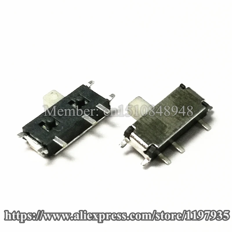 

1000/PCS 1P2T SPDT Miniature Horizontal Slide Switch SMD 7 Pin MINI micro Slide Switch On-OFF 2 Position 7 feet toggle switch