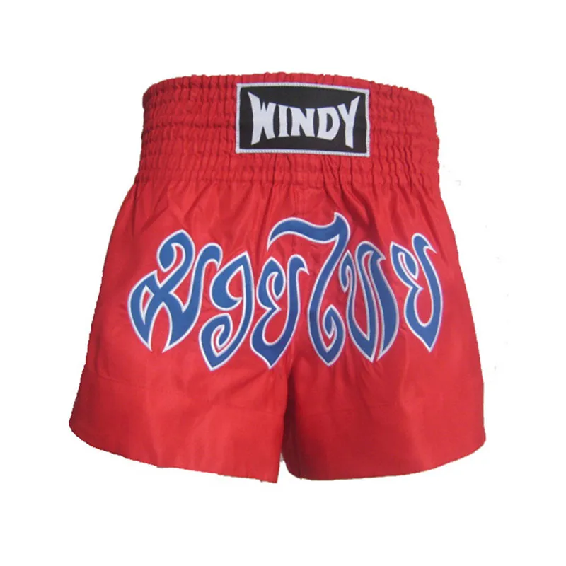 4 Size New Daddy Chen Brand Wushu Kick Muay Thai Boxing Shorts Men Women MMA Fight Boxing Trunks 4 Colors Sports Training Shorts