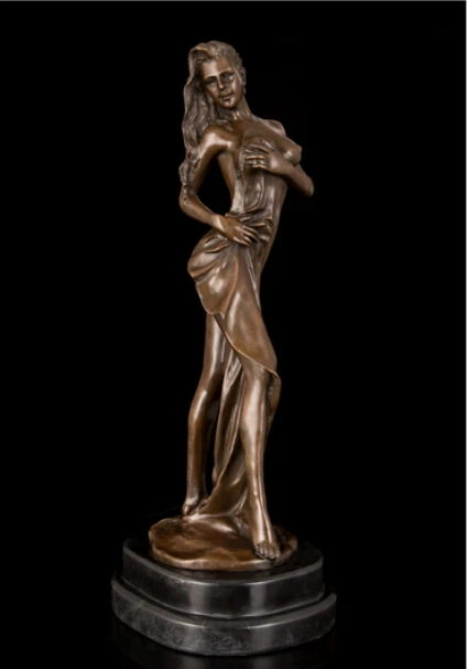 

European bronze ornaments crafts upscale gift home office hotel decoration sexy girl