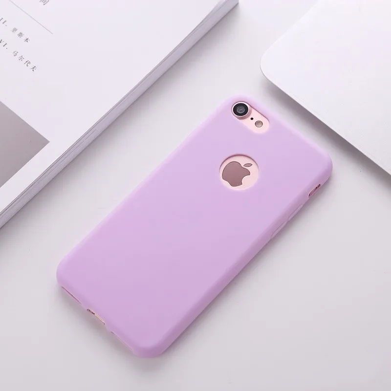 Матовый карамельный цвет чехол для телефона для Apple IPhone XS Max XR 6 6s Plus 7 7 Plus Желейный Мягкий ТПУ силиконовый чехол для телефона