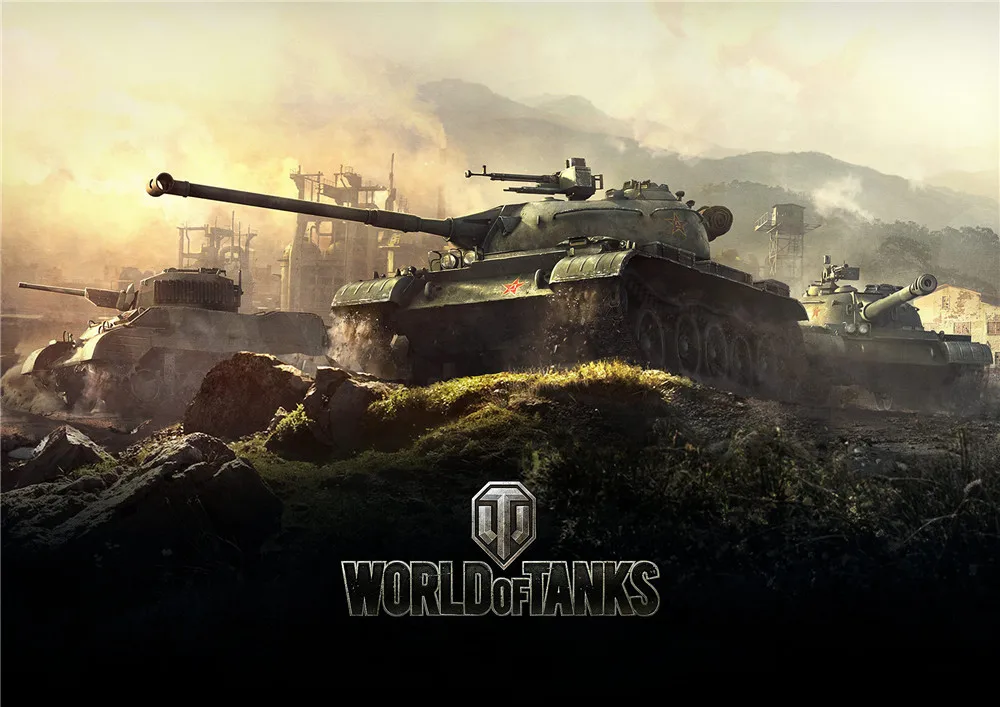 World of Tanks постеры, игровые наклейки на стену с белым покрытием, бумажные принты для украшения дома, гостиной, спальни, бара, домашнего искусства, бренд