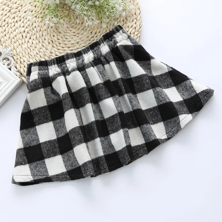 

New arrival for 2019 spring princess style thick girls clothes woolen skirts short skirt manufacturers outfits PX03