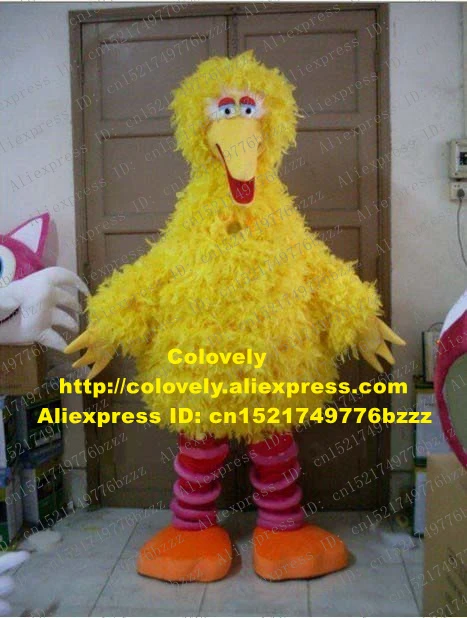 Likable Yellow Big Bird Mascot Costume Mascotte Sesame Street Plush ...