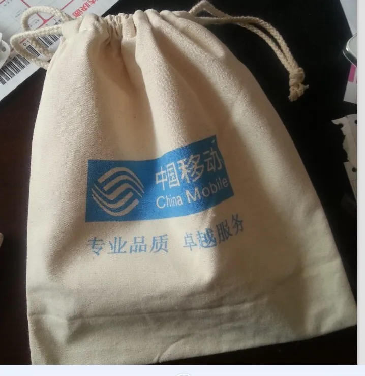 500 шт/партия индивидуальный хлопковый холст Tote Drawstring сумки Подарочный пакет сумка Экологичная сумка для хранения продуктов для одежды детей