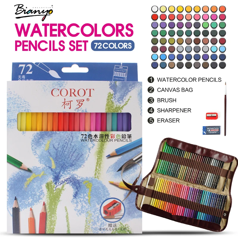 Bianyo 72 Colors Safe Non-toxic  Water Soluble Col...