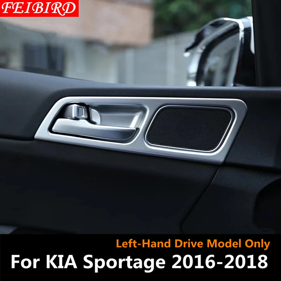 

For KIA Sportage 2016 2017 2018 ABS Chrome Inner Handle Bowl Decoration Stickers Cover Trim Matte