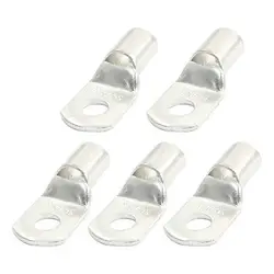 

10.5mm Crimping Type Copper Non-insulated Lug Terminals Connector 5 Pcs