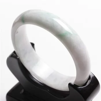 

Genuine natural jade A cargo of ice floating flower bracelets jade jade bracelet Confucianism kinds of jade with a certificate