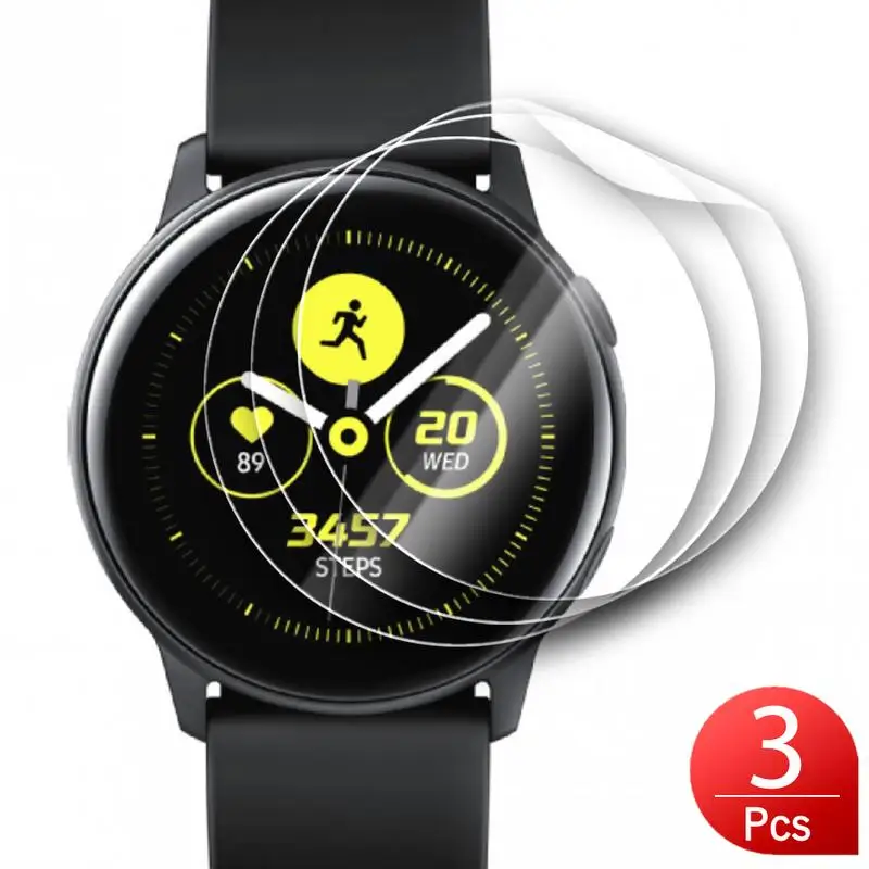 

SLEO 3Pcs for Samsung Galaxy Watch Active 40mm Screen Protector Full Cover Protective Film for Samsung Galaxy Watch Active 40mm