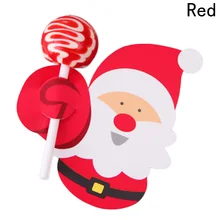 50 шт./лот рисунок Санта-Клауса или Пингвин узор леденец декоративная открытка DIY открытка с украшениями инструмент для выпечки рождественские Вечерние