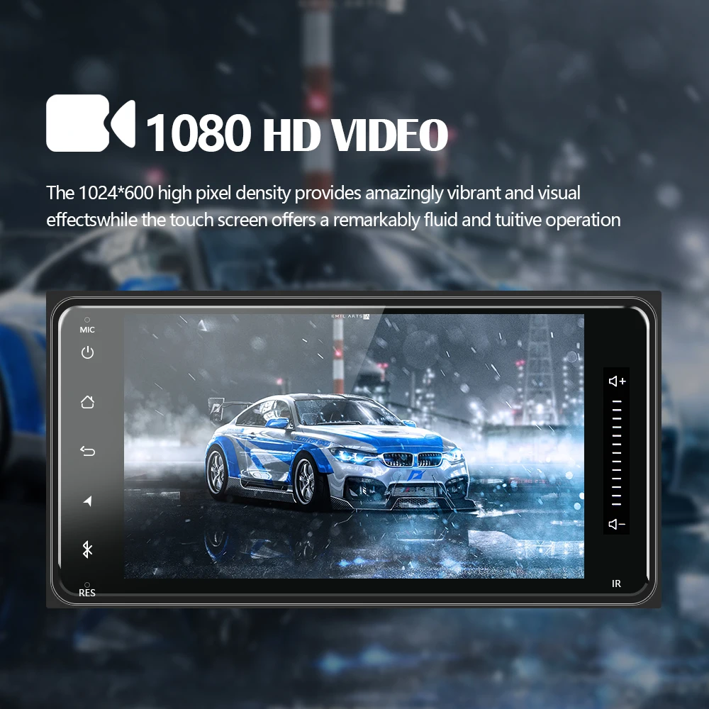 Дешево Podofo 2 Din Android 8,1 автомобильный мультимедийный плеер Автомобильный Радио плеер стерео 7