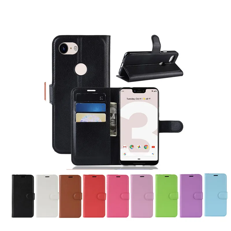 

Litchi Grain Flip PU Leather Cover Case For Google Pixel 3A XL Lychee Grain Phone Bag