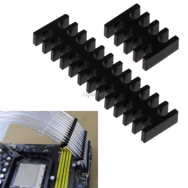 

8P/24P Acrylic Cable Comb Cable Clamp Clip for NO Sleeving OD 2.5-3.0mm Cables AUG_26 Dropship